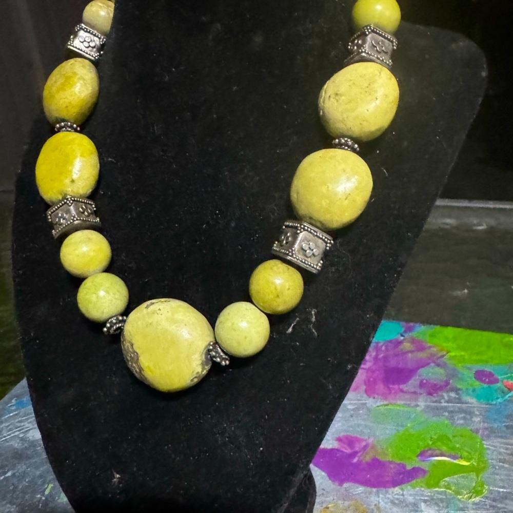 African turquoise necklace